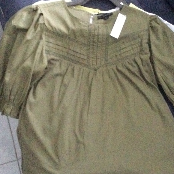 NWT J. Crew Cotton Top Olive XS - Picture 3 of 8